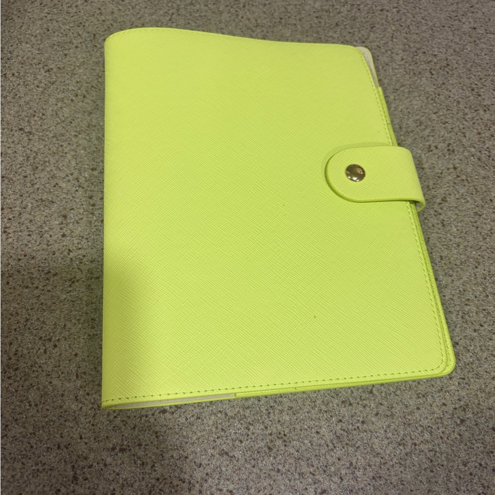 STONEY CLOVER LANE Lime Green Notebook Cover